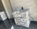 Made to-order Freestanding Vanity Unit with marle drawers Calacatta Viola Marble Purple/ Gray Veins by MEG Custom Marble By Ziynet A. LLC