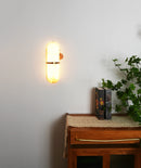 Oval Alabaster Semi-Circular Wall Lamp