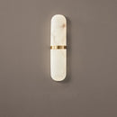 Oval Alabaster Semi Circular Wall Lamp