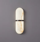 Oval Alabaster Semi Circular Wall Lamp