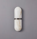 Oval Alabaster Semi Circular Wall Lamp