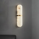 Oval Alabaster Semi Circular Wall Lamp