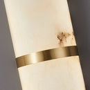 Oval Alabaster Semi Circular Wall Lamp