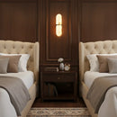 Oval Alabaster Semi-Circular Wall Lamp