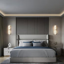 Oval Alabaster Semi-Circular Wall Lamp
