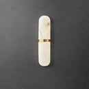 Oval Alabaster Semi-Circular Wall Lamp