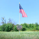 Korean War Veteran Grave Marker & Flag Holder with Aluminum Ground Spike | Made in USA by Flagman of America