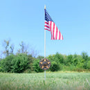 Vietnam Veteran Grave Marker & Flag Holder with Aluminum Ground Spike | Made in USA by Flagman of America
