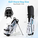 Men's Complete Golf Clubs and Bag Set-White by LJGDeals