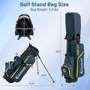 Men's Complete Golf Clubs and Bag Set Right Handed-Yellow by LJGDeals