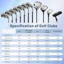 Men's Complete Golf Clubs and Bag Set Right Handed-Yellow by LJGDeals