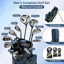 Men's Complete Golf Clubs and Bag Set Right Handed-Yellow by LJGDeals