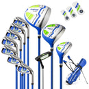 Men's Complete Golf Clubs and Bag Set with Headcovers and Putter-Blue by LJGDeals