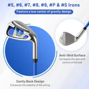 Men's Complete Golf Clubs and Bag Set with Headcovers and Putter-Blue by LJGDeals