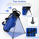 Men's Complete Golf Clubs and Bag Set with Headcovers and Putter-Blue by LJGDeals