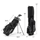 Mens LeftHanded Complete Golf Clubs and Bag Set Portable Lightweight Golf Stand Bag by DirectDeals