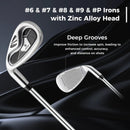 Mens LeftHanded Complete Golf Clubs and Bag Set Portable Lightweight Golf Stand Bag by DirectDeals