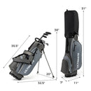 Mens LeftHanded Complete Golf Clubs and Bag Set Portable Lightweight Golf Stand Bag by LJGDeals