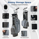 Mens LeftHanded Complete Golf Clubs and Bag Set Portable Lightweight Golf Stand Bag by DirectDeals