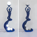 Mermaid Art Sculpture Floor Lamp