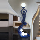 Mermaid Art Sculpture Floor Lamp