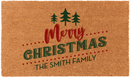 Personalized Merry Christmas Doormat