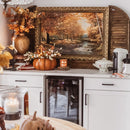 Indoor/Outdoor Metal Pumpkin with Lid by Decor Steals