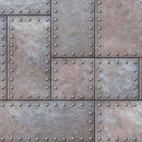 Modern Urban Wallpaper Decor. Metal Steel 3D Wall Mural.