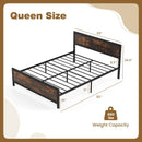 Metal Bed Frame with Headboard and Footboard by LJGDeals