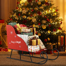 Metal Christmas Santa Sleigh Basket Xmas Santas Gift Storage Sleigh