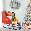 Metal Christmas Santa Sleigh Basket Xmas Santas Gift Storage Sleigh by LJGDeals