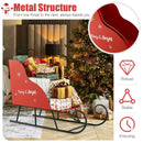 Metal Christmas Santa Sleigh Basket Xmas Santas Gift Storage Sleigh by LJGDeals