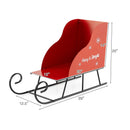 Metal Christmas Santa Sleigh Basket Xmas Santas Gift Storage Sleigh by LJGDeals