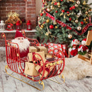 Metal Christmas Santa Sleigh with Large Cargo Area for Gifts by LJGDeals