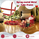 Metal Christmas Santa Sleigh with Large Cargo Area for Gifts by LJGDeals