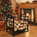 18.5 Inch Metal Firewood Rack with Dual Handles by LJGDeals