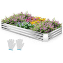 Metal Galvanized Raised Garden Bed with Open-Ended Base by LJGDeals