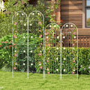 4 Pack 71 x 20 Inches Metal Garden Trellis for Climbing Plants-White by LJGDeals