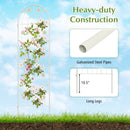 4 Pack 71 x 20 Inches Metal Garden Trellis for Climbing Plants-White by LJGDeals
