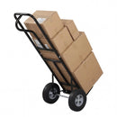 Metal Hand Truck Heavy-Duty 600 LBS Moving Dolly Cart with P-Handle and 10inch Rubber Wheels by LJGDeals