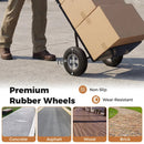 Metal Hand Truck Heavy-Duty 600 LBS Moving Dolly Cart with P-Handle and 10inch Rubber Wheels by LJGDeals