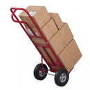 Metal Hand Truck Heavy-Duty 600 LBS Moving Dolly Cart with P-Handle and 10inch Rubber Wheels by LJGDeals