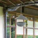 Metal Hanging Bird Feeder and Bath with Weatherproof Dome by DirectDeals