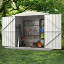 7 x 4 Feet Metal Outdoor Storage Shed with Lockable Door-Gray by LJGDeals