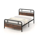 Twin/Full/Queen Size Bed Frame with Industrial Headboard by LJGDeals