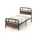 Twin/Full/Queen Size Bed Frame with Industrial Headboard by LJGDeals