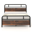 Twin/Full/Queen Size Bed Frame with Industrial Headboard by LJGDeals