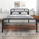 Twin/Full/Queen Size Bed Frame with Industrial Headboard by LJGDeals