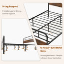 Twin/Full/Queen Size Bed Frame with Industrial Headboard-Queen Size