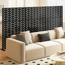 Metal Privacy Screen 72 x 48 Inch Freestanding Fence Panel Indoor Outdoor-Black by LJGDeals